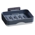 thumbnail image 1 of Self-Adhesive Rotating Soap Holder, Wall-Mounted Bathroom Storage Caddy with Drainage Holes, Durable Design for Kitchen & Shower, 1 of 8