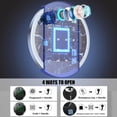 thumbnail image 4 of Kavey Coffre-Fort pour 5-6 Pistolets, Coffre-Fort pour Pistolets Longs à Empreinte Digitale Biométrique, Armoire de Rangement pour Pistolets avec Système d'Alarme, Fonction Silencieuse, Clavier Rétroéclairé et Armoire Intérieure, 4 of 10