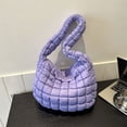 thumbnail image 4 of Clouds Pleated Bag Large Capacity Shoulder Armpit Personalized Lightweight Bag for Women, 4 of 6