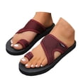 thumbnail image 1 of IUJSOY Womens Flip Flops Clip Toe Ring Flat Sandals Comfortble Yoga Mat Mesh Beach Slippers Slides, 1 of 9