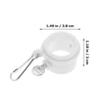 thumbnail image 2 of CUITING 2Pcs Rotating Mounting Rings 360 Degree Free Flag Pole Kit 0.75-1.02Inch Diameter (White), 2 of 6