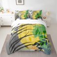 thumbnail image 2 of YST 7Pcs Grey Black Yellow Comforter Set Mid Century Abstract Bedding, Full Size (1 Comforter, 1 Flat Sheet, 1 Fitted Sheet, 2 Pillowcases, 2 Throw Pillow Covers), 2 of 4