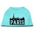 thumbnail image 1 of T-shirt Imprimé Paris Skyline Aqua XL (16), 1 of 1