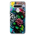 thumbnail image 1 of MUNDAZE LG Stylo 6 Étui de Téléphone Hybride Transparente Antichoc Peinture Roses Graffiti Rouge, 1 of 6