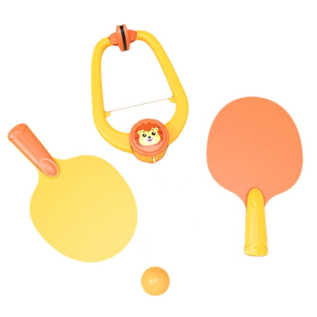 BINGLI Over-The-Door Pong Trainer Kit - Adjustable Hanging Table Tennis Game for Kids, Portable Indoor Sports Set with Rackets for Doorway Family Play 