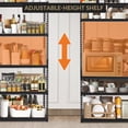 thumbnail image 4 of QinaQin Industrial 5-Tier Wire Shelf, Adjustable Metal Storage Rack with 2500 lbs Capacity, 4 of 8