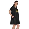 thumbnail image 2 of Inkmeso Tunique « I Got The Shot » T-Shirts Graphiques Robe à Encolure Dégagée Hauts à Manches Courtes, 2 of 8