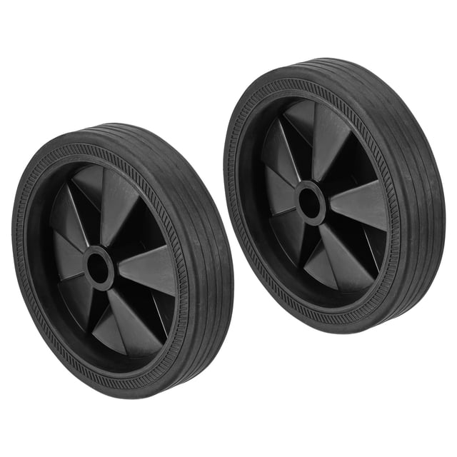 Unique Bargains 5.8' 2 Pack Universal Air Compressor Wheel with 0.6' Dia. Hole