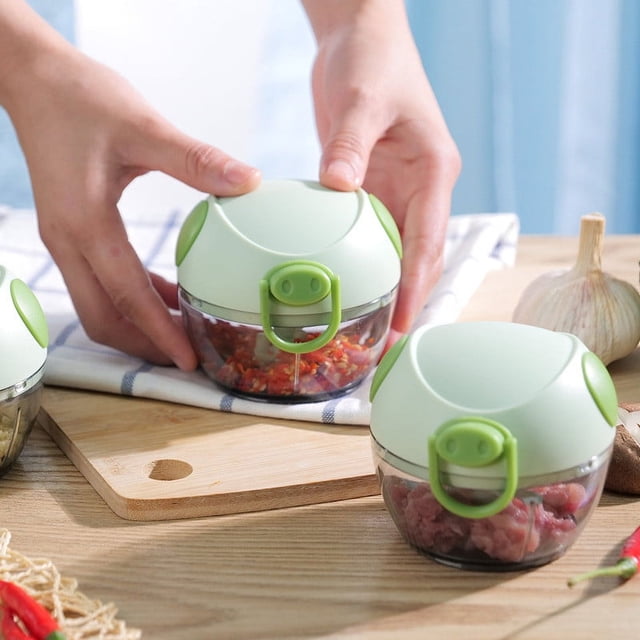TIMIFIS Trancheuse d'Ail Maison Coupe-Ail Multifonctionnelle Extracteur d'Ail Manuel Petite Machine à Purée d'Ail Électroménagers de Cuisine