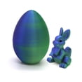 thumbnail image 1 of Luiuiu Easter 3D Printing Mystery Rabbit Egg Toy, Rabbit Eggs with Rabbit Inside, Rabbit Egg Fidget Toy, Mystery Rabbit Egg, 3D Printed Rabbit Egg, Stocking Easter Basket Stuffers (F), 1 of 9