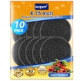 thumbnail image 1 of KEEPOW 6.7 Inch Compost Bin Filter Replacement for Kitchen Compost Bin Countertop, 10-Pack Charcoal Filters for Compost Bucket, Activated Carbon Filter for Compost Pail Counter Refill Sets, 10001F, 1 of 8