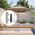 thumbnail image 2 of Base de Parapluie Support Tube de Remplacement Parasol en Acier pour Docks Parasol de Patio Balcon Extérieur, 2 of 9