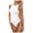 White, variant on Aqestyerly Women's Sexy Splicing Swimsuit,One-piece Casual Beachwear Bathing Suit for Women HWRETIE