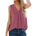 thumbnail image 4 of Womens Tank Top Sleeveless V Neck Fitting Basic Tops Womens Spring Woman Clothes, 4 of 4