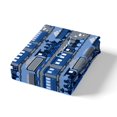 thumbnail image 4 of Erosebridal Blue Train Comforter Cover Full, Steam Engine Bedding Full Size, Cartoon Vehicle Decor, Reversible 3-Piece（No Comforter）, 4 of 6