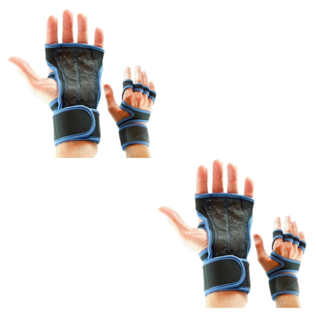 Decodeary 2pieces Stay Comfortable And Stylish With Breathable Gym Gloves Lightweight Blue XL 2Set