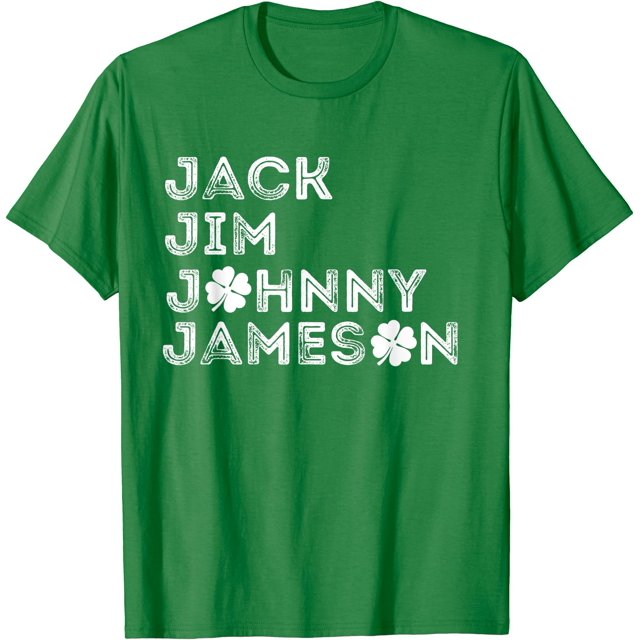 Jack Jim Johnny & Jameson T-Shirt de la Saint-Patrick - comme sur l'Image - m