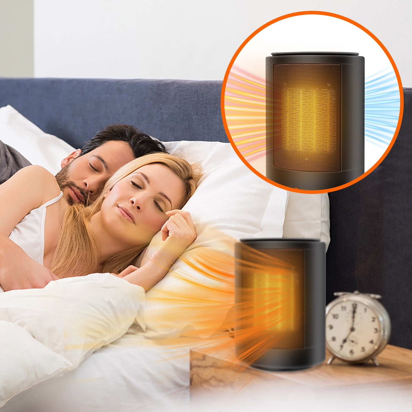Dvkptbk Heater Portable Heaters Space Warmer Fan Blower Radiator Heating for Winter Heaters