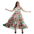 thumbnail image 3 of Moomaya Robes Chemises à Col pour Femmes Imprimées en Rayonne à Boutons Robes Maxi pour Femmes, 3 of 4