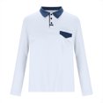 thumbnail image 3 of AherBiu Golf Shirts for Men Long Sleeve Lapel Collar Regular Fitted Athletic Shirt Fall Fashion Button Tees Tops, 3 of 5