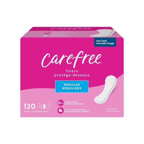 Carefree Acti-Fresh Body Shape Panty Liners Regular Pack of 120 Liners