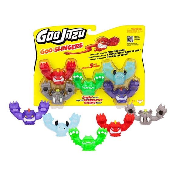 Goo Jit Zu Slingers 5 Pack Rumble Rockets