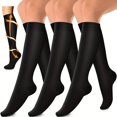 thumbnail image 1 of 3pairs Copper Compression Socks For Blood Circulation 15-20mm Hg  Compression Socks For Women And Men, 1 of 7