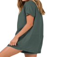 thumbnail image 3 of MesaSe Women Summer Short Sleeve Jumpsuits Shorts V Neck Button-Down Rompers, 3 of 6