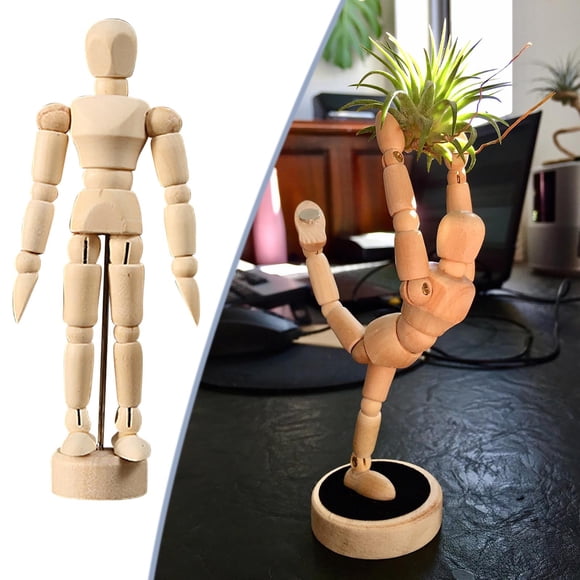 Ftwytp 15cm Human Model Jointed Puppet, Articulated Wooden Doll for Drawing, Sketching, and Creative Art Projects, Poseable Action Figure