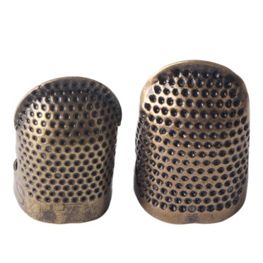 Protecteur de Pouce pour Couture, Protecteur de Doigt Dé à Coudre Durable pour Broderie et Travaux d'Aiguille Gris, Cyan-Bleu, Coloré, Argent, Or Rose