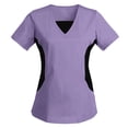 thumbnail image 2 of Culottes pour Femmes Col en V Sarraus pour Femmes Workwear Revolution, Extensible Doux, Entretien Facile L Violet, 2 of 5