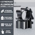 thumbnail image 2 of Synergee Black Aluminium Barbell Collars Locking 2" Weight Clamps, 2 of 6
