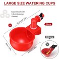 thumbnail image 3 of XZNGL 6Pc Poultry/Quail Water Drinking Cups Chicken Hen Plastic Automatic Drinker New, 3 of 9