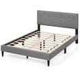 thumbnail image 1 of Costway Full Size Bed Frame with Linen Fabric Upholstered Headboard & Wooden Slat Support, 1 of 10