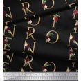 thumbnail image 2 of Soimoi Black Rayon Fabric Inspiration Quote Text Decor Fabric Printed Yard 58 Inch Wide, 2 of 5