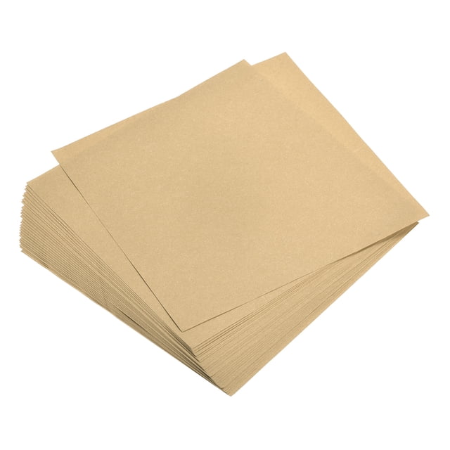 Unique Bargains 25 Sheets 8x8 Inch Origami Paper Double Sided Khaki Square Sheet for Art Craft Project, Beginners