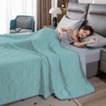 thumbnail image 1 of Yhmxh Bedding Double Bedding Quilt - Blue And Purple Double Bedding Quilt Suitable For All Seasons Soft Cover Quilt Skin-friendly Throw Blanket Machine Washable Microfiber Bed Sheet Set, 1 of 6