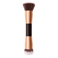 thumbnail image 1 of 1 PCS Double Head Makeup Brush, Wooden Handle, Skin-Friendly Material, for Foundation/Powder/Eye Shadow, 1 of 8