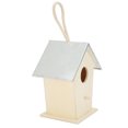 thumbnail image 1 of Ymiko Wooden Bird House Hanging Breeding Nesting Cage Box For Outdoor Garden Decora GS, 1 of 8