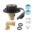 thumbnail image 1 of jinwen RV City Water Fill Inlet Adapter RV Water Hose Connector for Motorhomes Black, 1 of 9