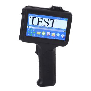 Handheld Inkjet Printer, Simple UI Interface Handheld Coding Machine Multi Languages 4.3 Inch LED Touchscreen  for Wood Acrylic Fabric
