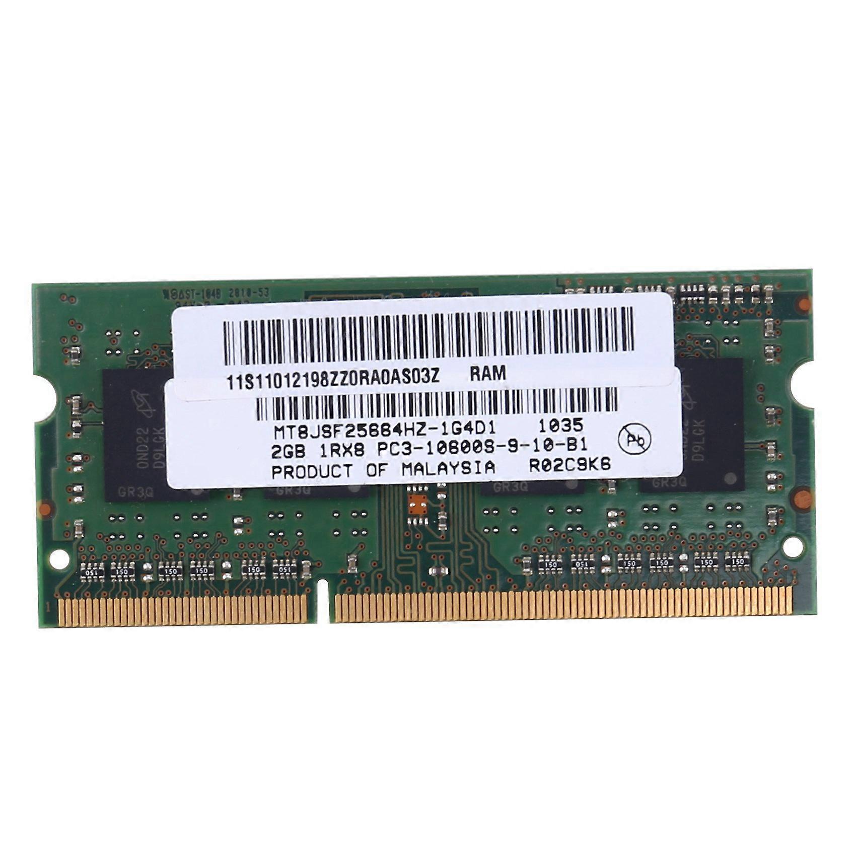 DDR3 2 Go Mémoire de Portable Ram 1RX8 PC3-10600S 1333Mhz 204Pin 1.5V Haute Performance Ram pour Portable.PA