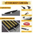thumbnail image 4 of Heavy Duty Rubber Curb Ramp – 2.5" Rise, 50 Ton (110,000 lbs) Capacity, 48" Non-Slip Threshold Ramp for Cars, Trucks, Motorcycles, Loading Docks, Warehouses, 4 of 7