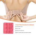 thumbnail image 4 of fastboy Extension Strap Bra Extender Buckle 3 Hook Women Accessories Practical Elastic Multicolor Clips Tight 3 Rows Underwear red, 4 of 6