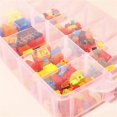 thumbnail image 2 of EIGTHTAIL Casewin 3 Tier Blue Transparent Plastic Stackable Storage Box - Adjustable Compartment Slots - Max 30 Compartments - Container for Storing & Organising Toys  Jewellery  Beads  A, 2 of 9