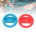 thumbnail image 3 of Game Controller Racing Steering Wheel Grip for Switch JoyCon, Universal Compatibility Enhances Racing Drifting with ABS Material and Portable Design, 3 of 7