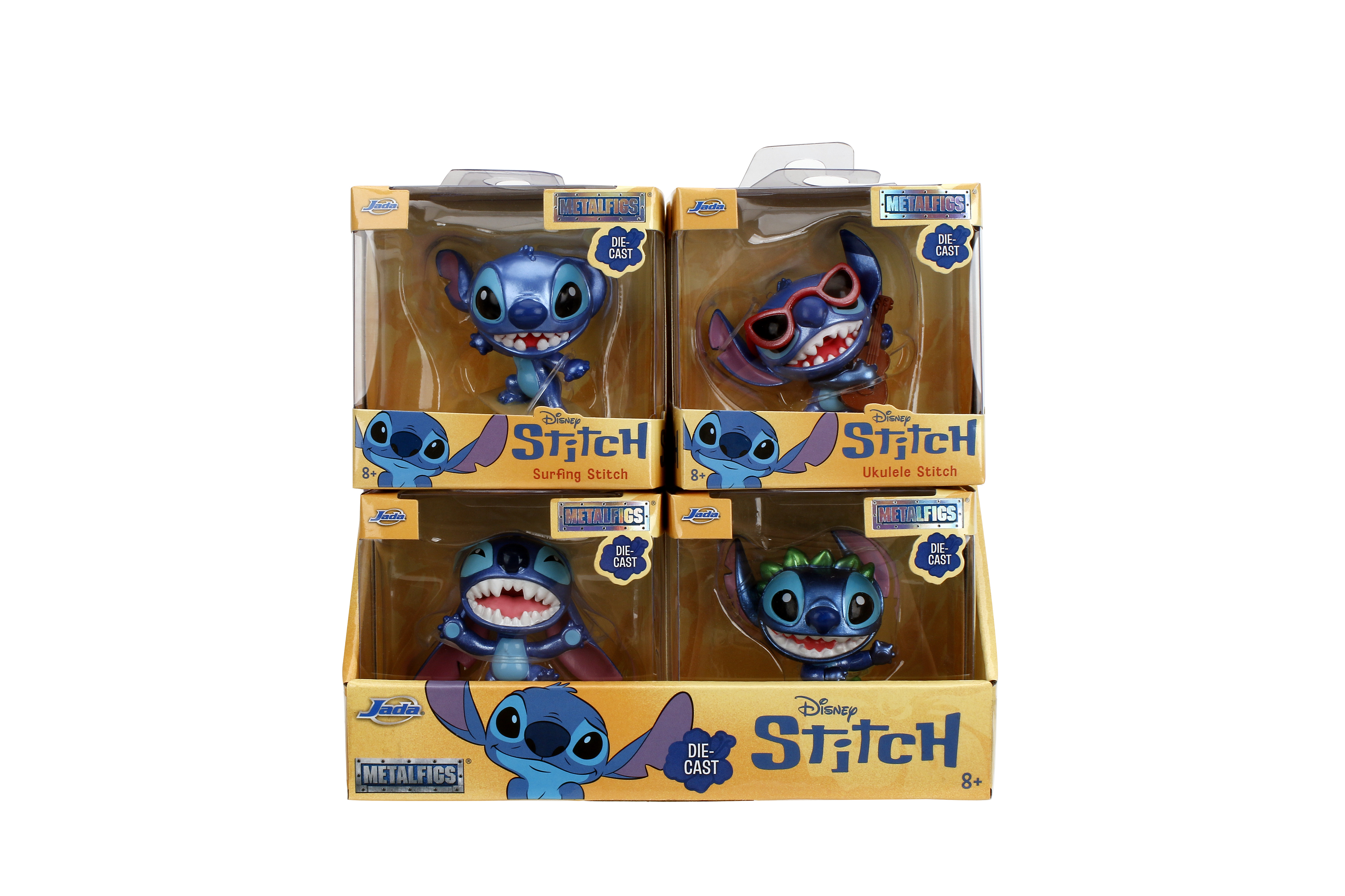 Figurine Disney Stitch Metalfigs (pack individuel) - Figurines en métal moulé sous pression de Jada Toys, échelle 2,5 pouces