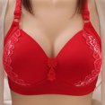 thumbnail image 1 of Pisexur Women's Plus Size Bras Full Coverage Lace Underwire Unlined Bra, 1 of 7