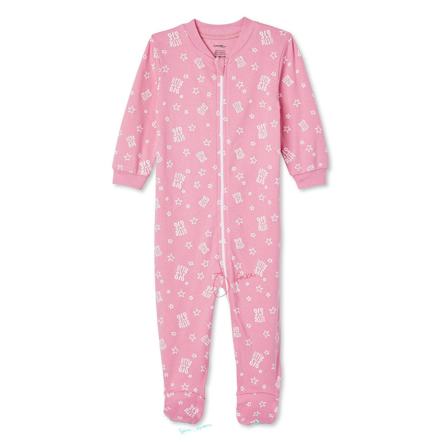 George Baby Girls' Full-Zip Sleeper
