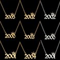 thumbnail image 2 of Pendentif Chiffre Collier Année Couronne Acier Inoxydable Chaîne Exquise Collier Femme Cadeau d'Anniversaire, 2 of 8